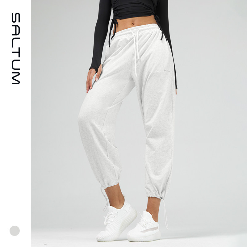 saltum运动休闲长裤宽松束口高弹力显瘦高腰瑜伽健身裤秋冬新款
