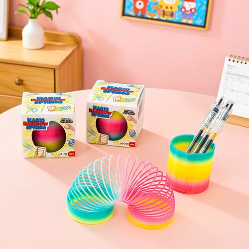 中号盒装彩虹圈幼儿园小学生奖品魔力叠叠圈益智礼物玩具