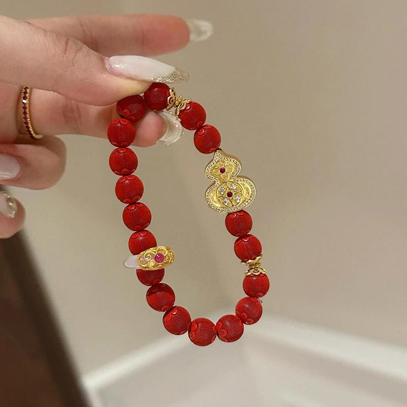 福禄双收新春天然朱砂喜庆灯笼