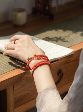 女款南红玛瑙原创国风中式手链