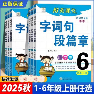 精英课堂字词句段篇章同步辅导书