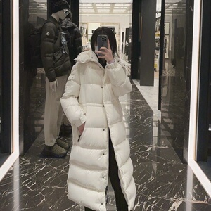 意大利代购MON­CL­ER/蒙­口羽绒服24新款女士收腰长款秋冬外套