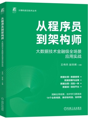 从程序员到架构师：大数据技术金融级全场景应用实战 王伟杰 赵世辉 数据集成 作业调度 实时数仓 数据服务 数据可视化