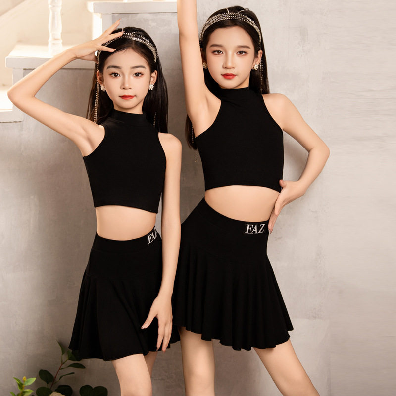 FAZ女童拉丁舞蹈练习服装儿童表