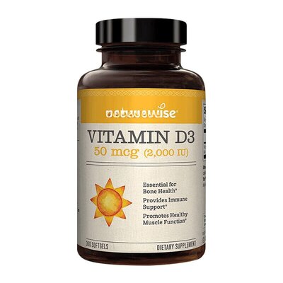 Naturewise活性维生素D3阳光瓶软胶囊2000iu/365粒5000iu90粒
