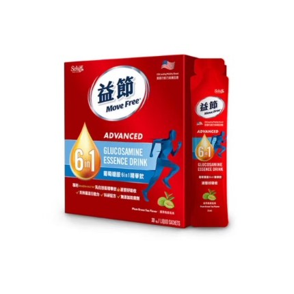 MoveFree益节液体氨糖精华饮高钙依吸收支持关节健康30条/盒