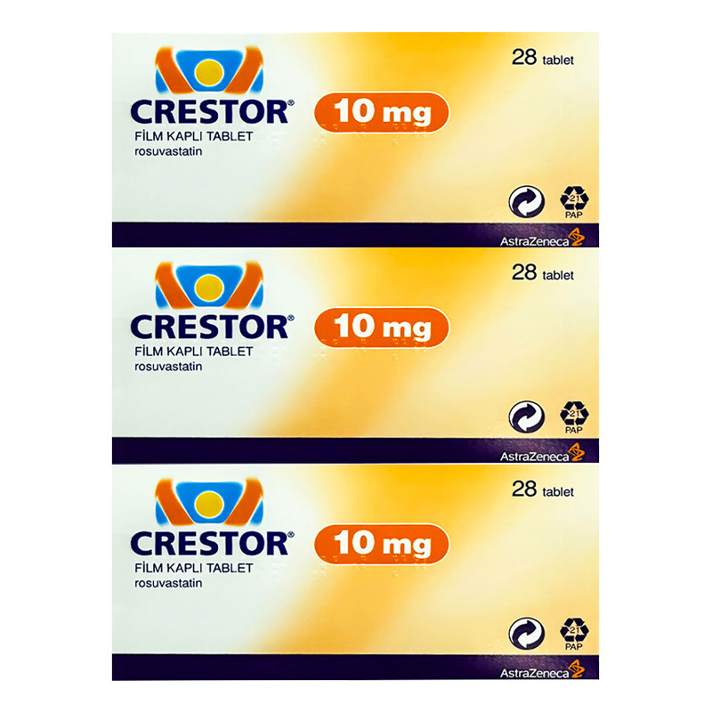 可定瑞舒伐他汀钙片28片10mg进口原研药Crestor欧版调节血脂改善