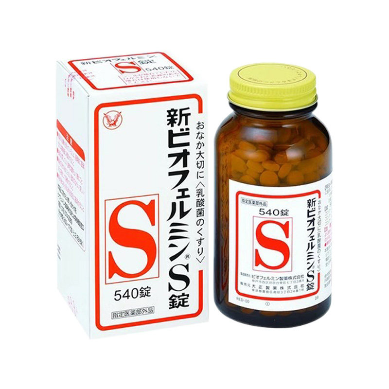 日本大正制药益生菌540粒新表飞鸣S片调理肠胃乳酸菌通便秘润肠图片
