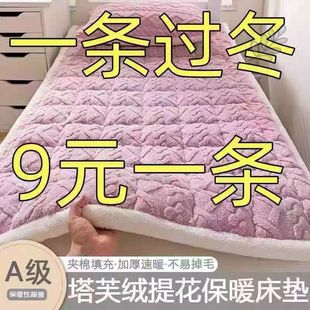 冬季牛奶绒床垫软垫宿舍学生单人专用床铺垫褥子加厚毯子垫被铺底