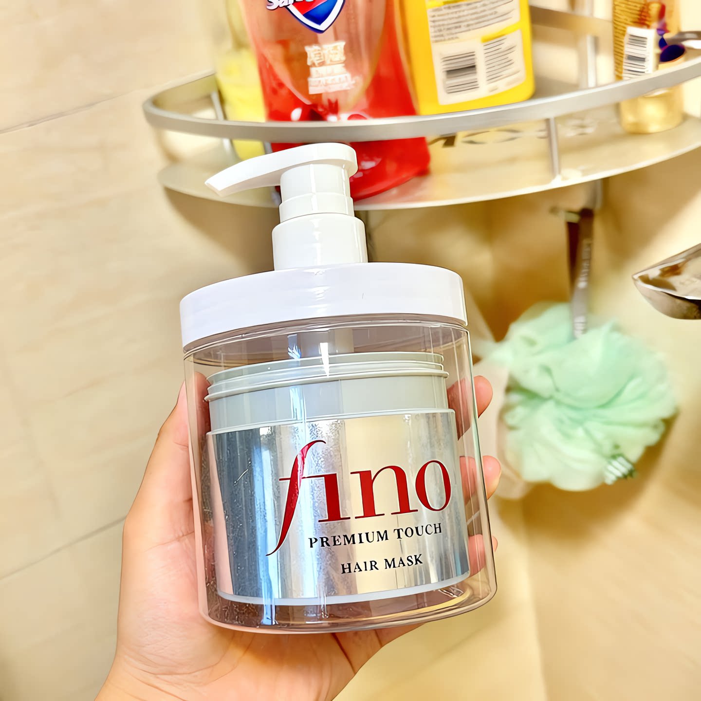 Fino发膜按压瓶!大口径按压透明分装瓶护发素发膜洗衣液按压泵头