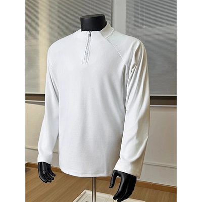 颖膝德绒半拉链长袖T恤男款内搭