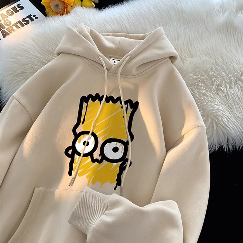 颖膝美式连帽卫衣男情侣上衣外套