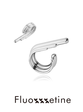 【ONER岳岳同款】Fluoxxxetine射线戒指极简冷淡风高级感明星同款