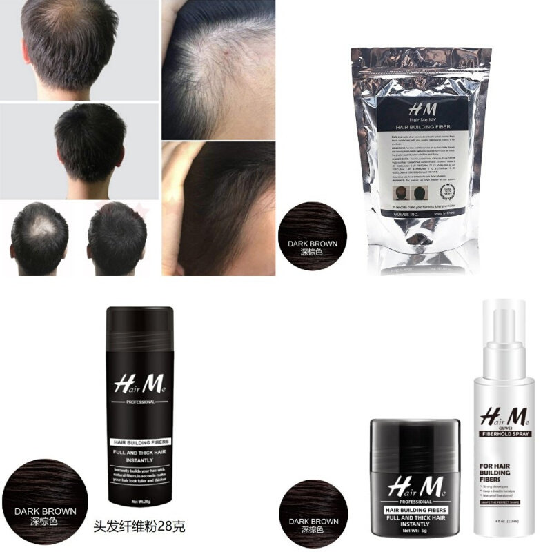 hairme头发纤维粉袋装补发充包增发密发神器发量少增多发际线喷雾