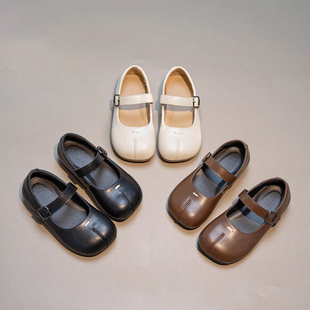 真皮女童小皮鞋2026新款春秋款儿童软底公主鞋春款女宝小香风单鞋