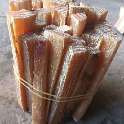 云南松明子引火条户外烧烤用具固体燃料油块生火松明子露营