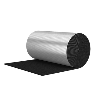 隔热棉黑色保温膜防晒耐高温自粘防火阳光房板材料屋顶彩钢棚铝箔