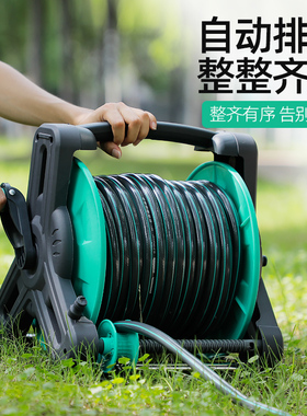 卷管器水管软管收管子神器户外盘管器自动排管收纳转盘绕水管架子