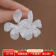 晚棠MIN 水雾花隐清冷超仙复古亚克力花朵耳钉A140 A141