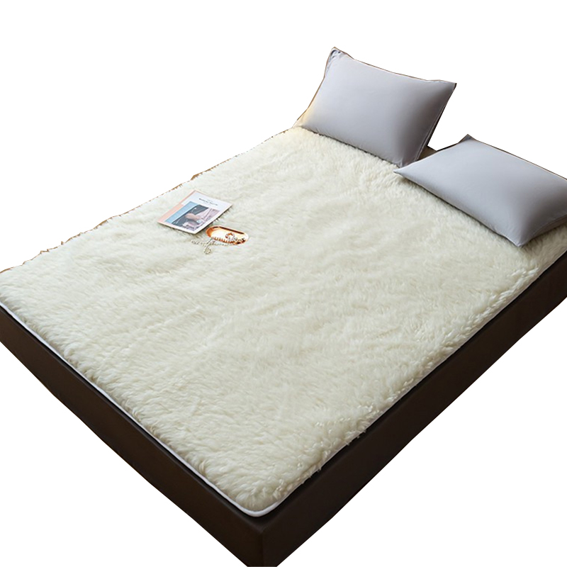 高档澳洲羊毛床垫软垫保暖加厚绒铺床冬季 冬天毛羊羔绒毯床褥垫被
