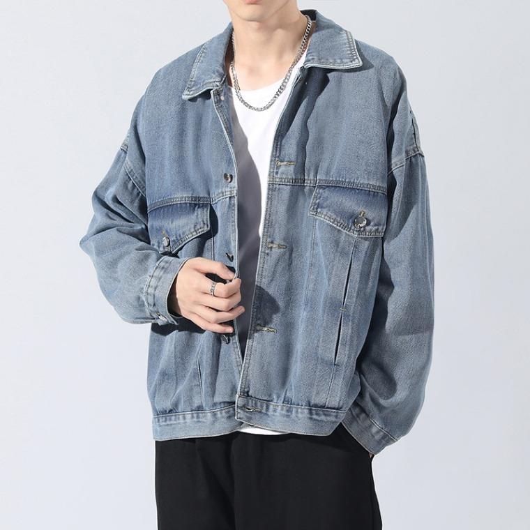 春秋季牛仔外套情侣款宽松百搭