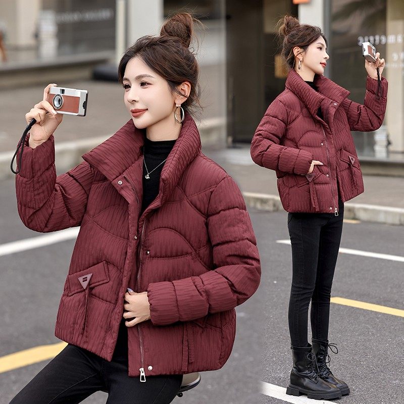 羽绒棉衣女短款2025新款冬季大码中年妈妈棉袄加厚洋气外套棉服