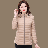 羽绒棉服女短款 保暖棉袄外套 轻薄棉衣冬季 2025新款 中老年妈妈装