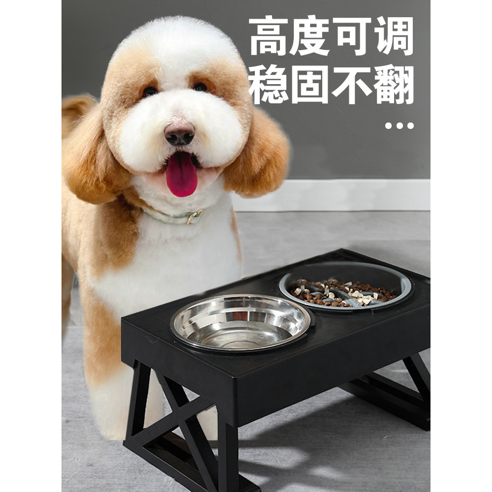 巨型贵宾犬巨贵犬专用狗碗喝水吃
