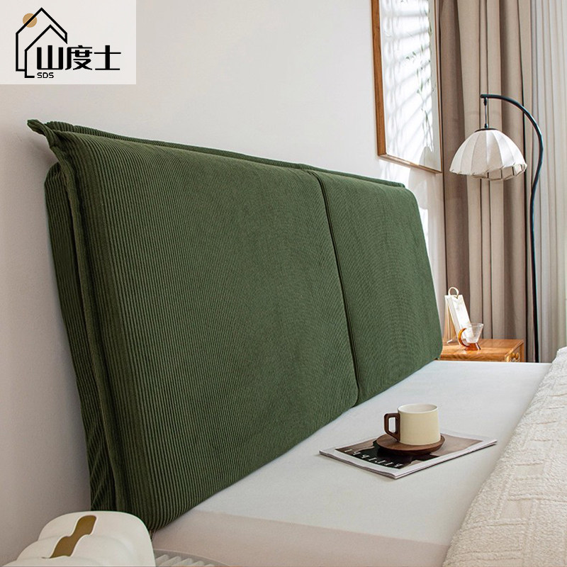 床头软包靠背新款一体式防撞木板床头罩保护套加厚防滑可拆洗靠垫,居家布艺,床头靠垫,淘宝优惠券,粉丝福利购,淘宝优惠卷