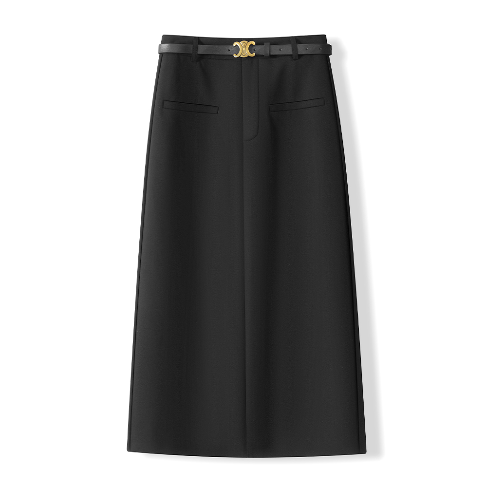 开叉职业半身裙包臀中长一步裙