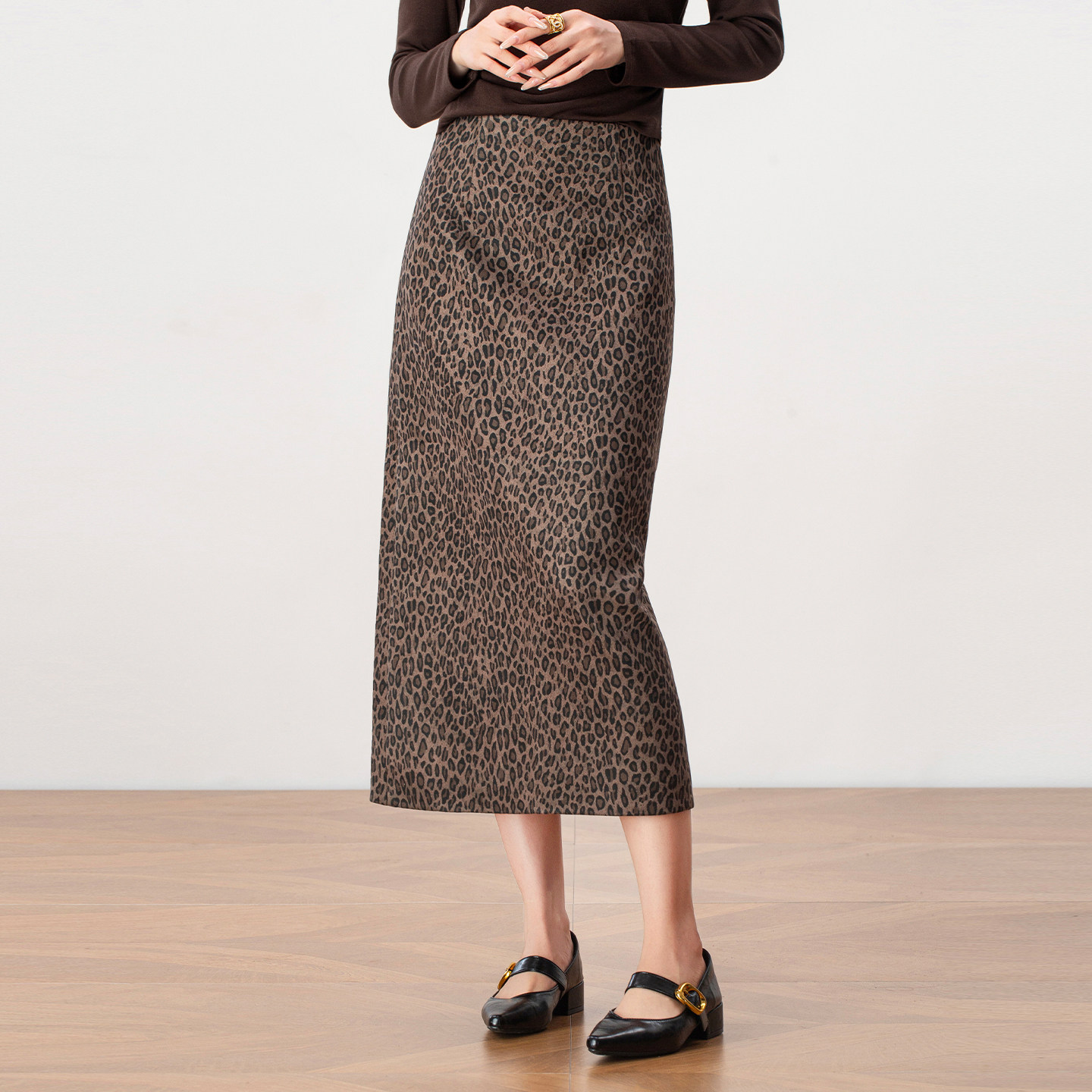 复古豹纹包臀半身裙厚女2025秋冬新款高腰显瘦后开叉直筒一步裙子,女装/女士精品,半身裙,淘宝优惠券,粉丝福利购,淘宝优惠卷