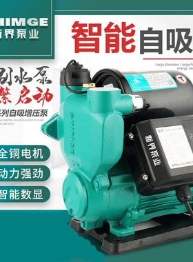 新界智能芯PW全自动125W250W370W550W750W家用冷热水自吸增压泵
