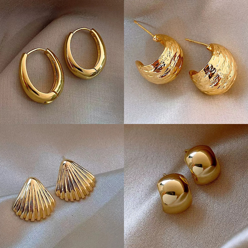 高级感金属气质耳环女2023年新款潮网红小众设计耳钉个性百搭耳饰,饰品/流行首饰/时尚饰品新,耳环,淘宝优惠券,粉丝福利购,淘宝优惠卷