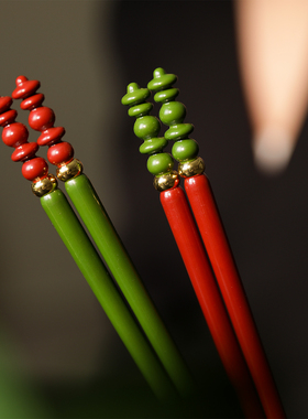 三木青禾中式筷子家用高档抗菌防霉合金分餐专人专用2026新款情侣