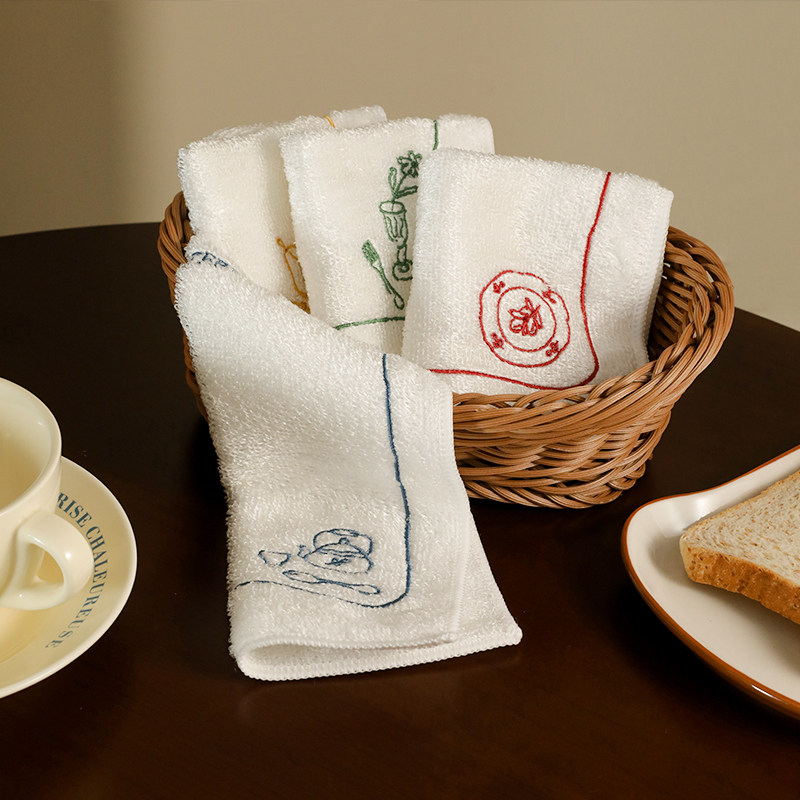 厨房专用竹纤维洗碗布抹布图片