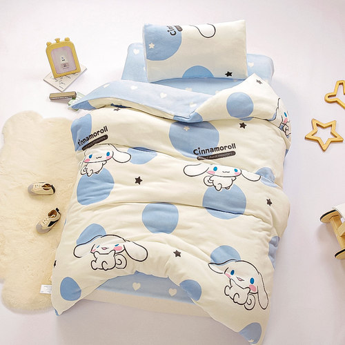 幼儿园被子三件套冬季绒加厚保暖