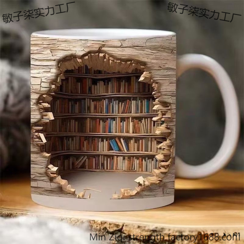 毕业咖啡杯陶瓷马克杯男生女生喝水杯家用办公视觉效果