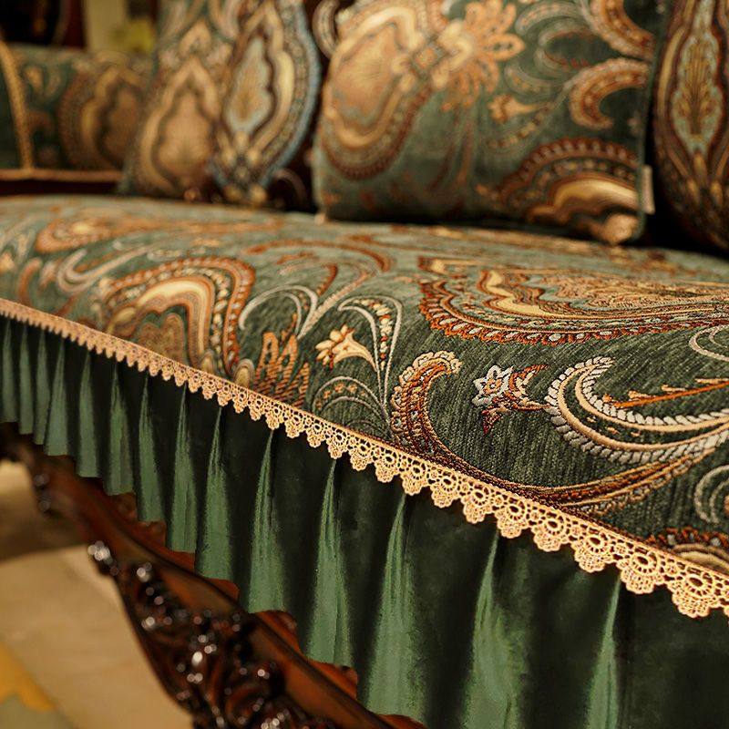 欧式沙发垫坐垫罩防滑四季通用客厅组合高档沙发套巾