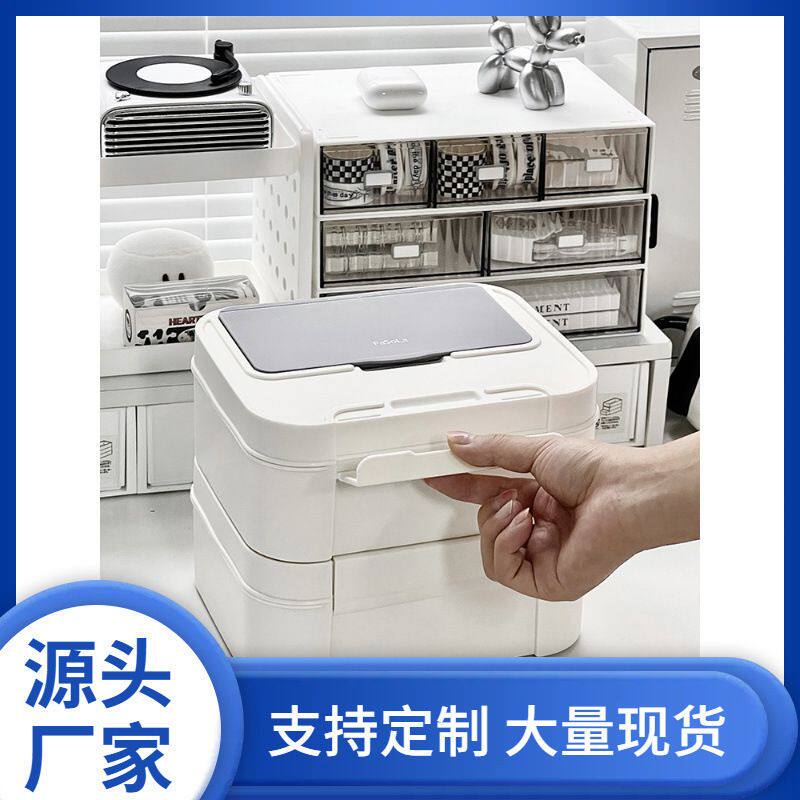 整理盒桌面文具收纳书桌电脑桌办公室杂物学生盒好物宿舍小盒收纳