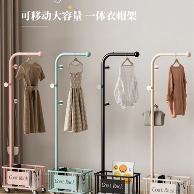 多功能落地挂衣挂包架卧室衣帽架家用置地轻奢客厅晾衣服收纳架子