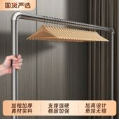 钢管晾衣架落地家用加粗加厚阳台晒衣服 架子宿舍移动晒被子