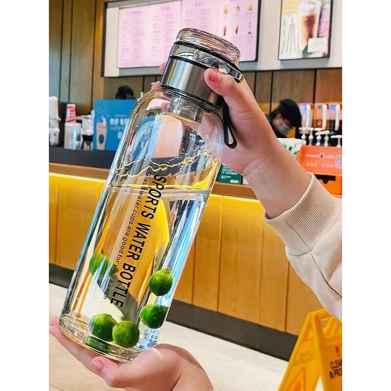 水壶茶杯防爆茶水分离泡茶杯子瓶玻璃水杯大容量1000ml夏季高颜值