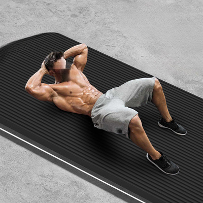 瑜伽垫男士健身防滑减震静音加厚训练垫加大加宽运动体能锻炼垫子