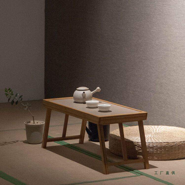 楠竹可折叠桌飘窗桌日式榻榻米茶桌便携茶盘现代简约小桌子茶几