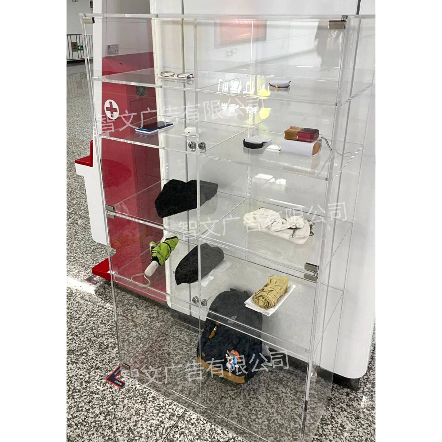 亚克力透明立式失物招领箱便民认领箱挂墙功德捐款爱心箱带锁