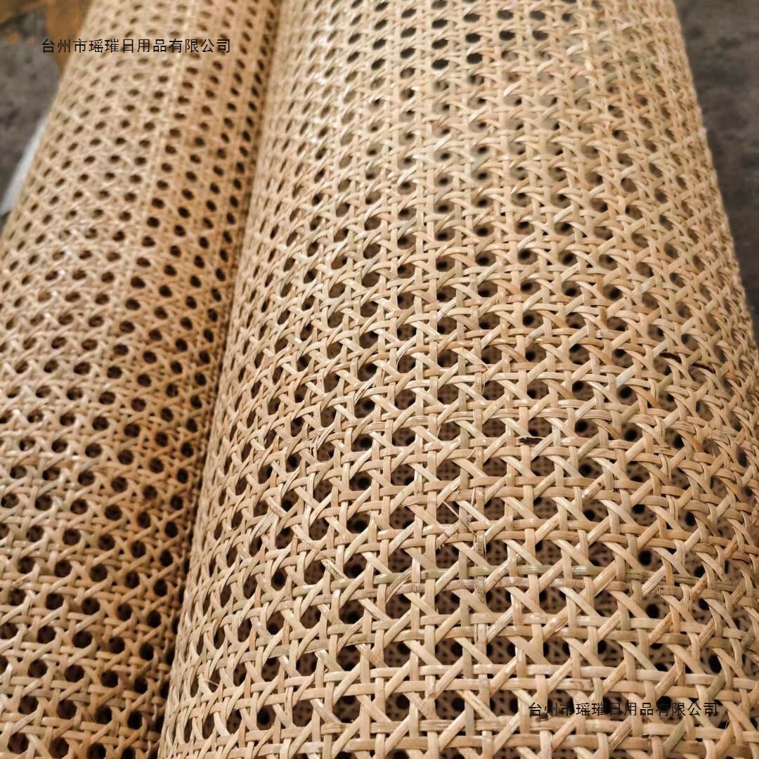 吊顶贴面装饰藤席家具屏风藤编材料天然手工六角八角眼笪编织汇网