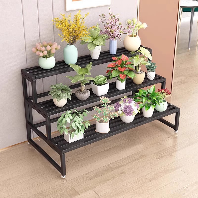 花架户外庭院铁艺置物阳台室外盆栽置物架多层落地花架子包邮