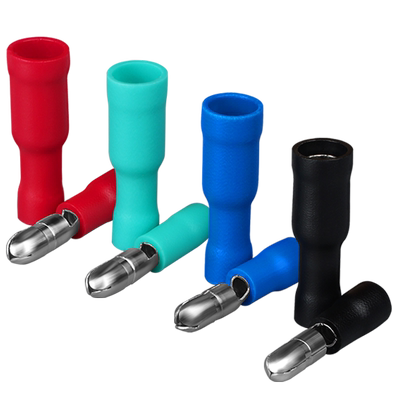 子弹头公母对接预绝缘接线端子对插连接器电线快速压接头FRD/MPD