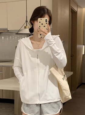 防晒衣夏季薄款冰丝透气防晒开衫上衣防紫外线户外运动宽松防晒