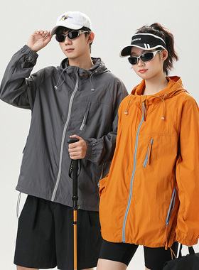 2025夏季新款户外防晒衣ins情侣款防紫外线防晒服钓鱼服可印LOGO